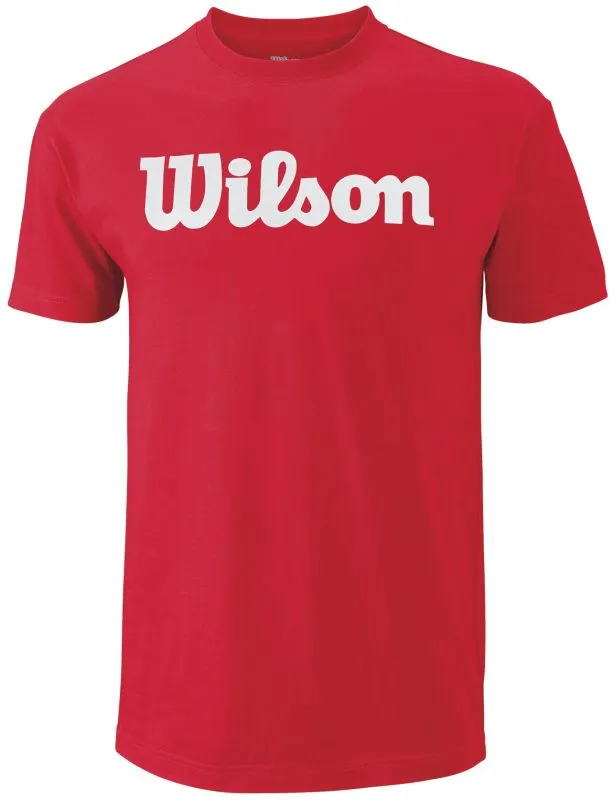 wilson-script-cotton-tee-wilson-red-1 Wilson Script Cotton Tee - wilson red