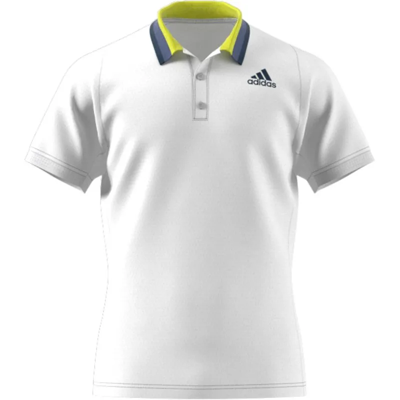 Adidas Freelift Primeblue Heat Ready Polo Shirt M - white/crew navy Adidas Freelift Primeblue Heat Ready Polo Shirt M - white/crew navy