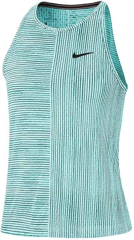 Nike Court Women's Printed Tennis Tank - light aqua/black Nike Court Women's Printed Tennis Tank - light aqua/black