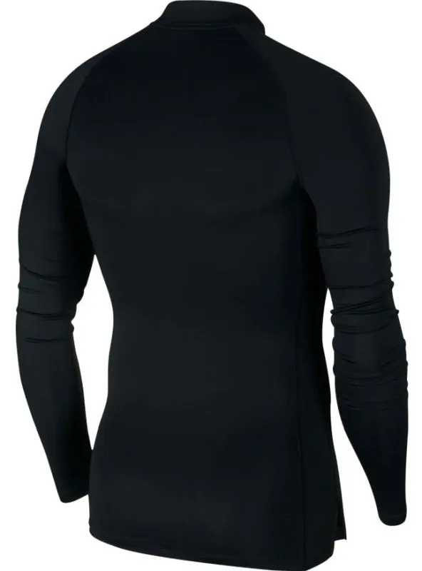 Nike Pro Top LS Tight Mock - black/white