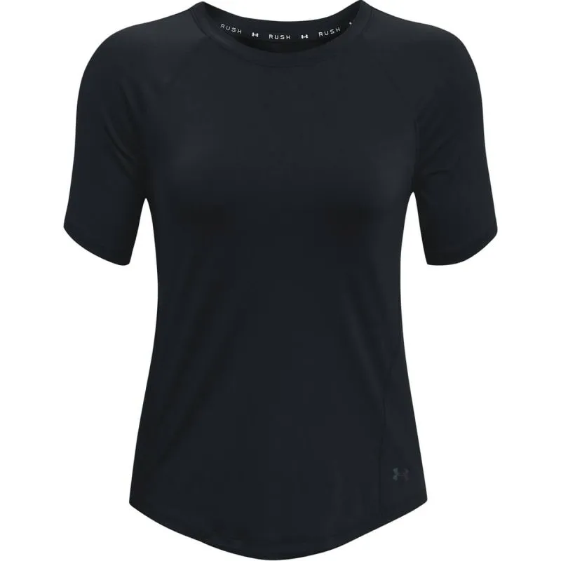 Under Armour Women's UA RUSH Short Sleeve - black/iridescent Under Armour Women's UA RUSH Short Sleeve - black/iridescent
