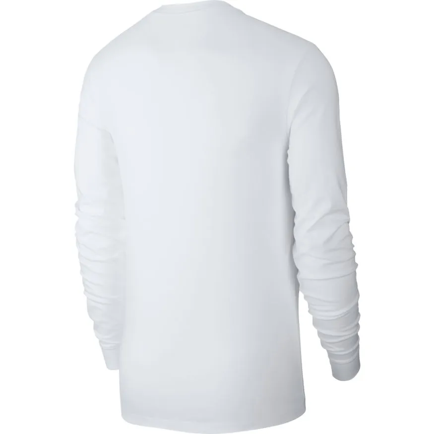 Nike Sportswear Club Tee LS - white/black
