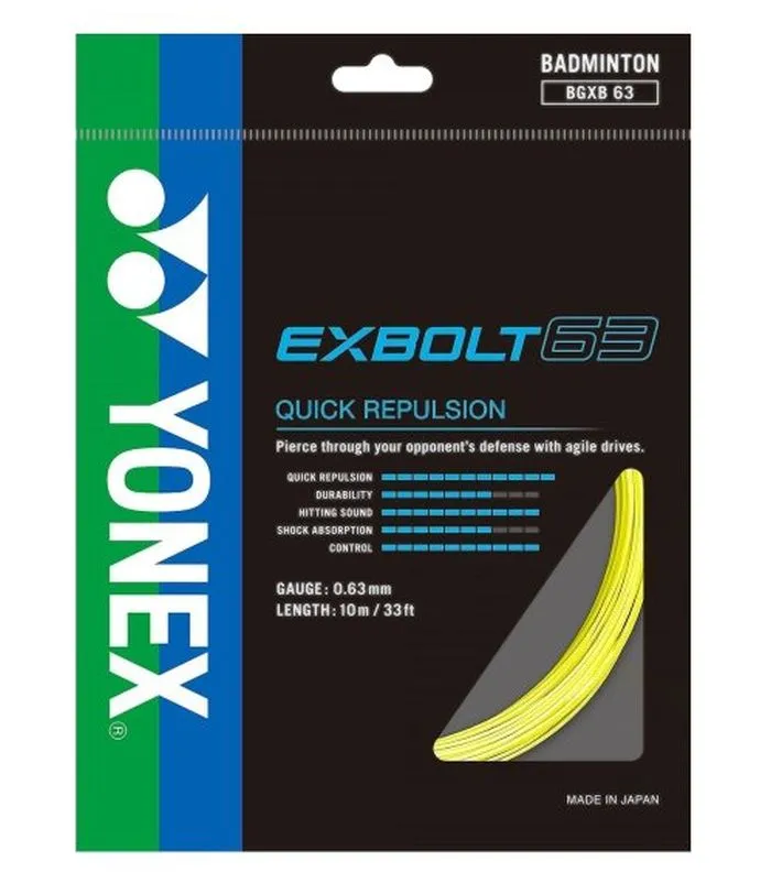 zolty10-w-1920 Yonex Exbolt 63 (10 m) - yellow