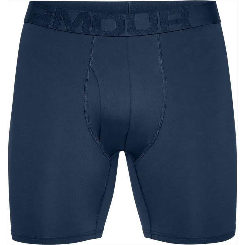 Under Armour Tech Mesh Boxerjock 6in 2Pack - navy