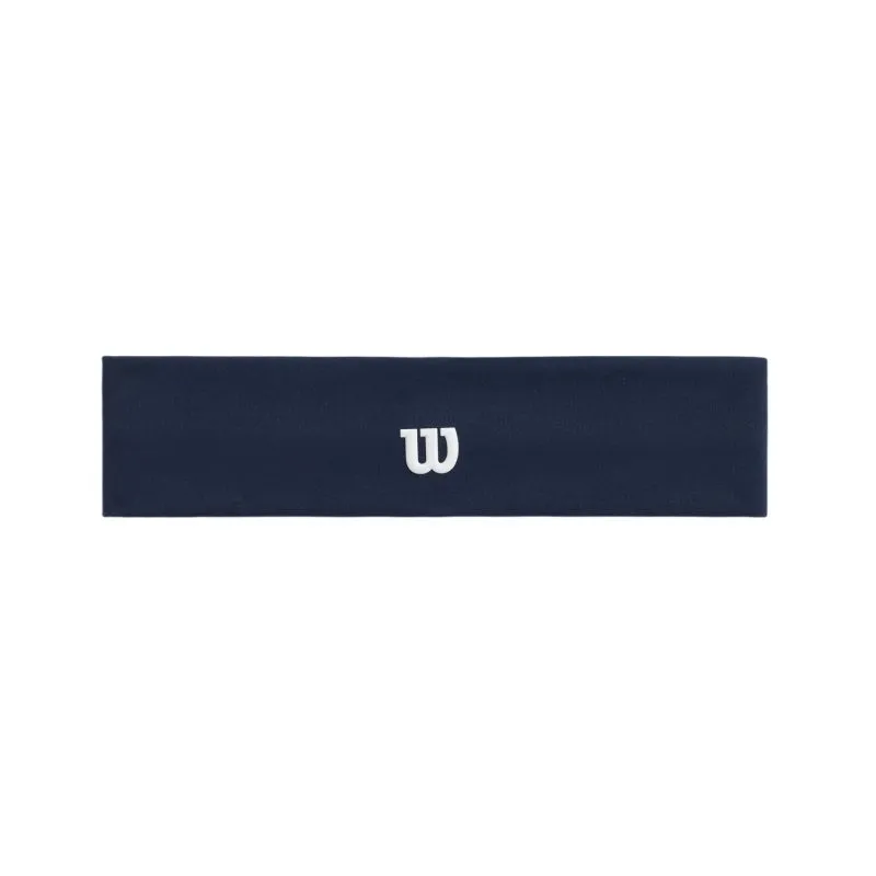 Wilson Logo Wide Headband - classic navy