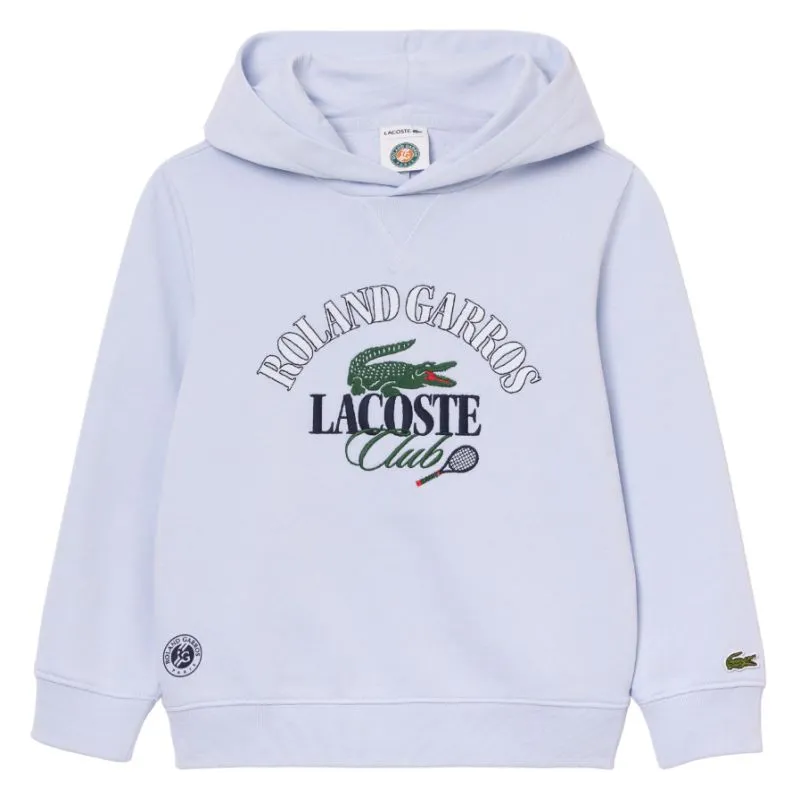 Lacoste Roland Garros Edition Embroidered Pique Sweatshirt - light blue
