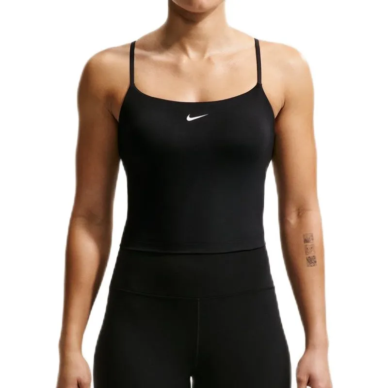 Nike One Medium Support Padded Adjustable Sports - black/white Nike One Medium Support Padded Adjustable Sports - black/white