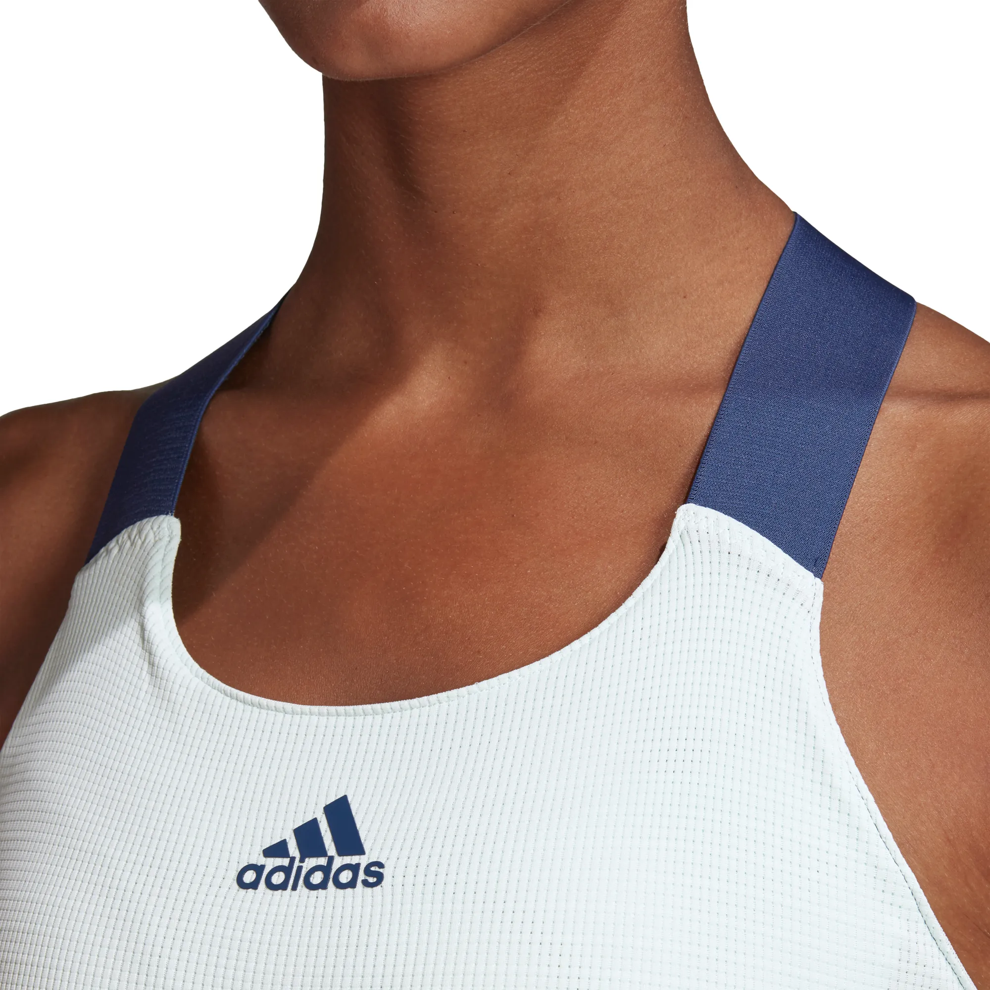 Adidas Women Y-Tank Heat Ready - dash green/tech indigo