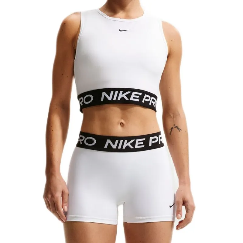 Nike Pro Dri-Fit Cropped Tank - white/black Nike Pro Dri-Fit Cropped Tank - white/black