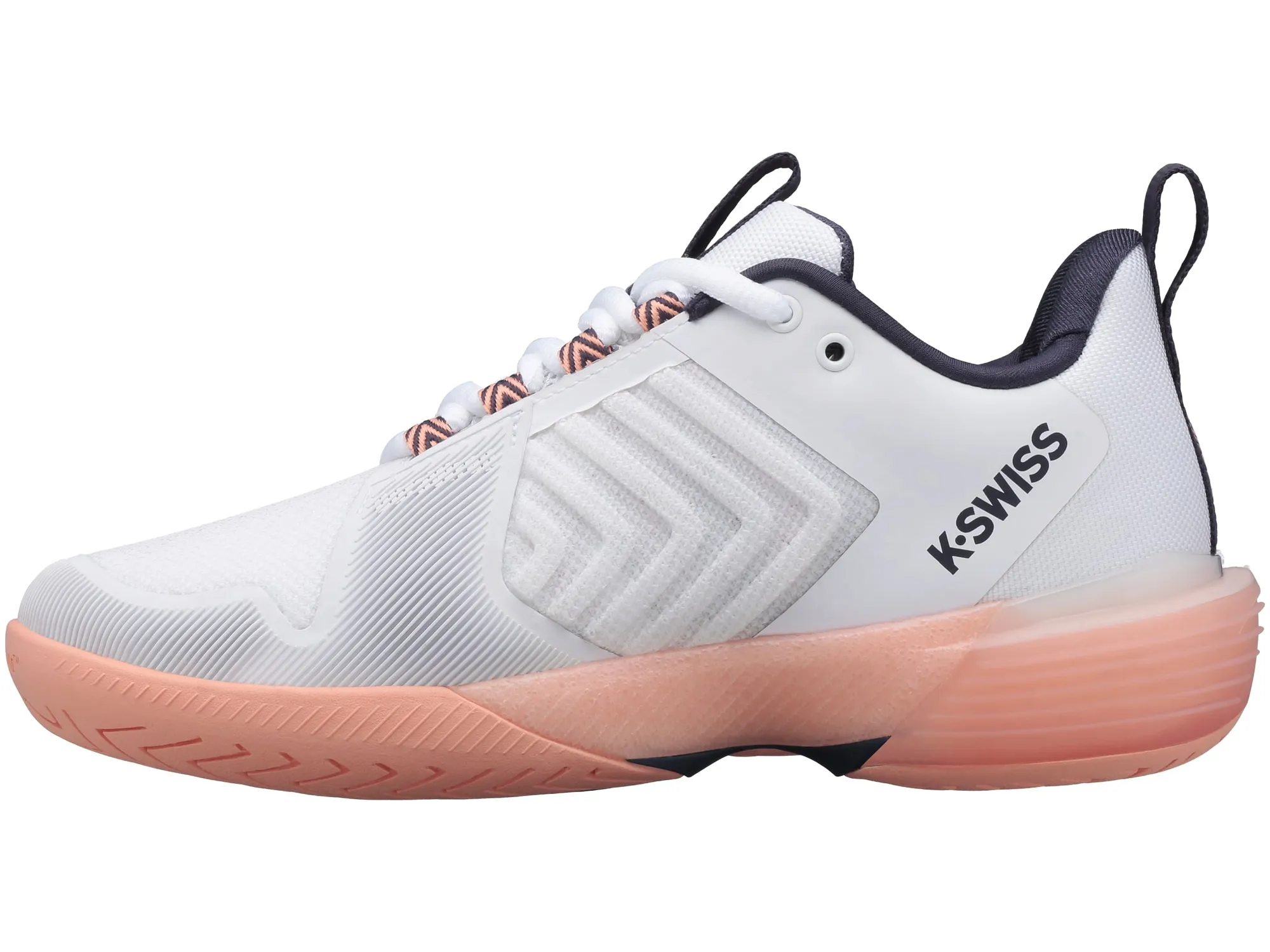 k-swiss-ultrashot-3-women-white-peach-nectar-graystone-2 K-Swiss Ultrashot 3 Women - white/peach nectar/graystone