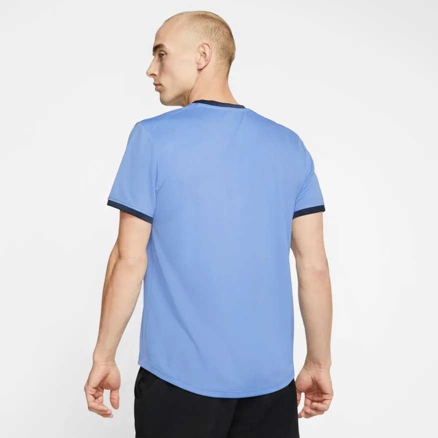 Nike Court Top SS - royal pulse/obsidian/obsidian