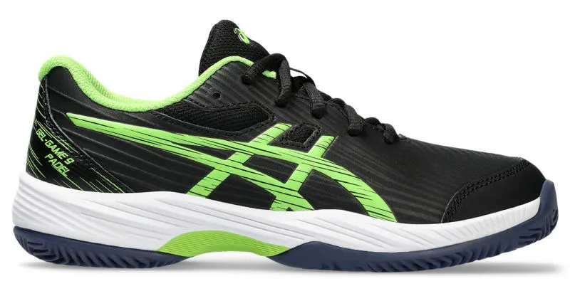 Asics Gel-Game 9 Padel - black/electric lime