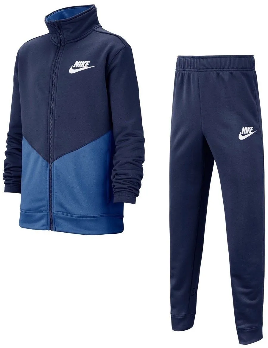 Nike NSW Core Tracksuit Play Futura NFS - midnight navy/mountain blue/white