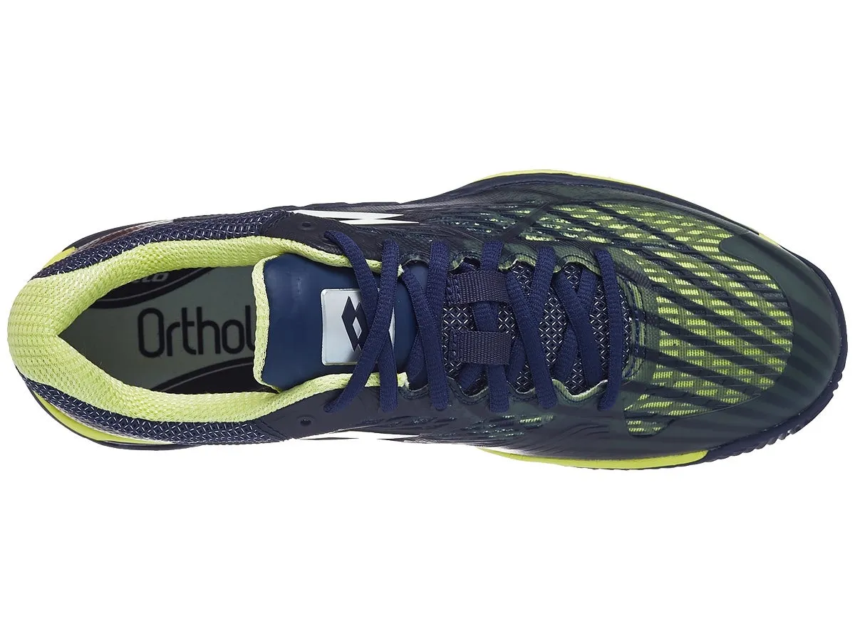 Lotto Mirage 100 Clay - navy blue/yellow neo