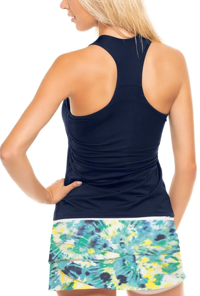 lucky-in-love-core-v-neck-tank-w-bra-women-midnight-3 Lucky in Love Core V-Neck Tank w/Bra Women - midnight