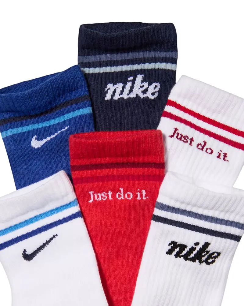 Nike Kids Everyday Cushioned Crew 6P - multicolor