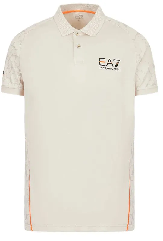 EA7 Man Jersey Polo Shirt - rainy day