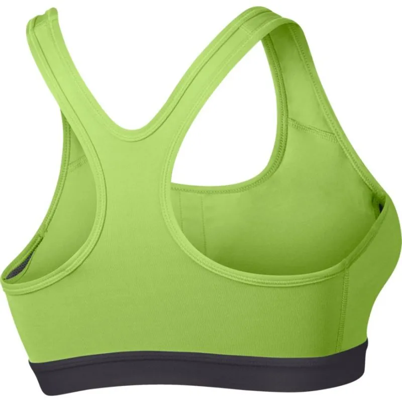 Nike Classic Pad Bra - volt glow/gunsmoke/gunsmoke