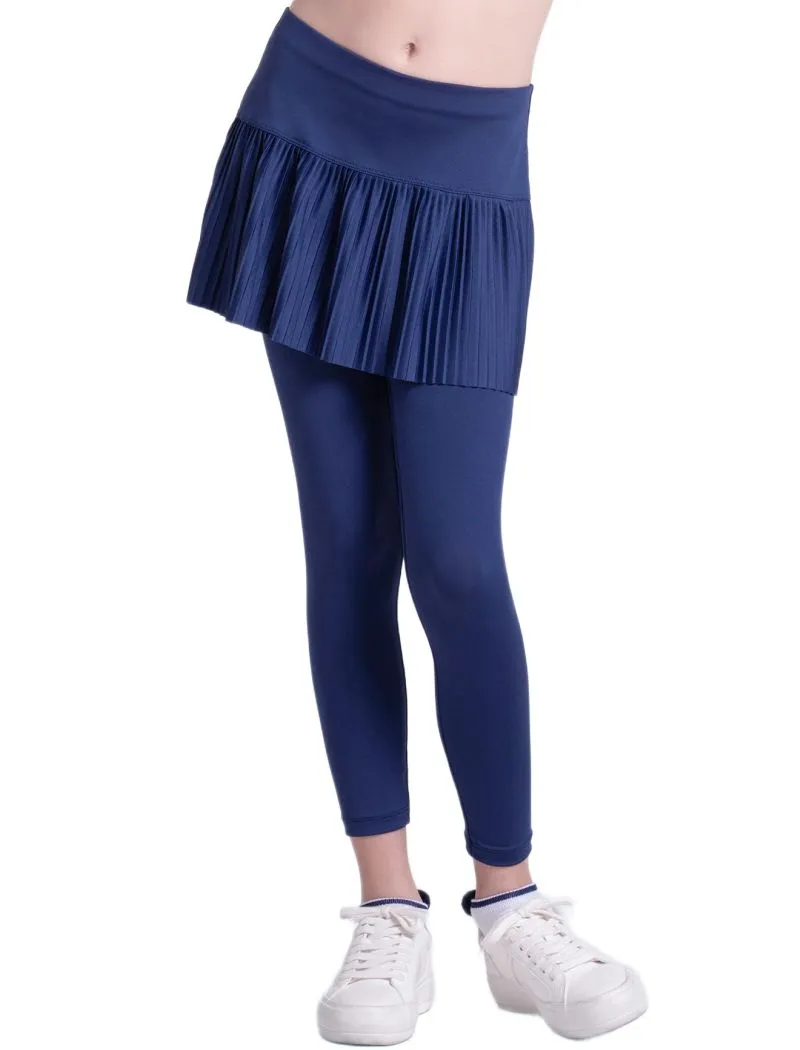 Lucky in Love Emmy Pleated Legging - navy
