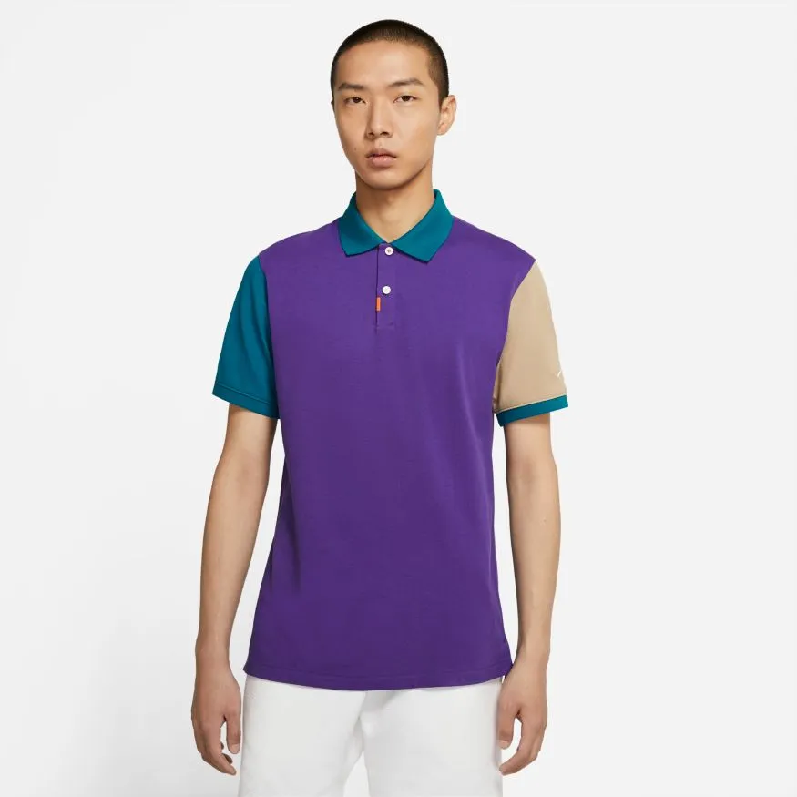nike-polo-slim-fit-ss-court-purple-green-abyss-parachute-beige-3 Nike Polo Slim-Fit SS - court purple /green abyss/parachute beige