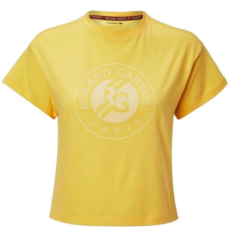 lacoste-roland-garros-t-shirt-w-yellow-1 Lacoste Roland Garros T-Shirt W - yellow