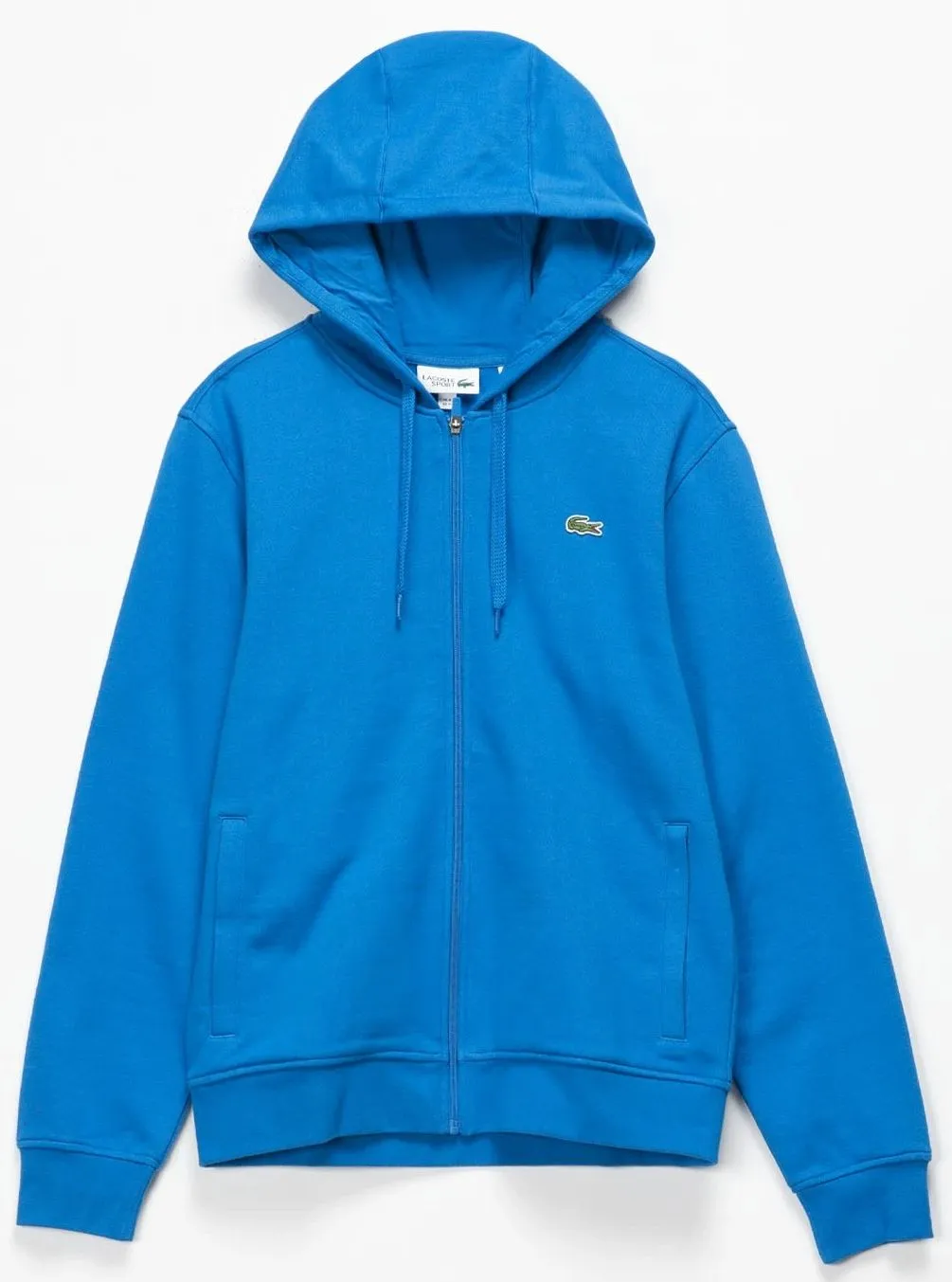 Lacoste Men's SPORT Hooded Lightweight Bi-material Sweatshirt - blue