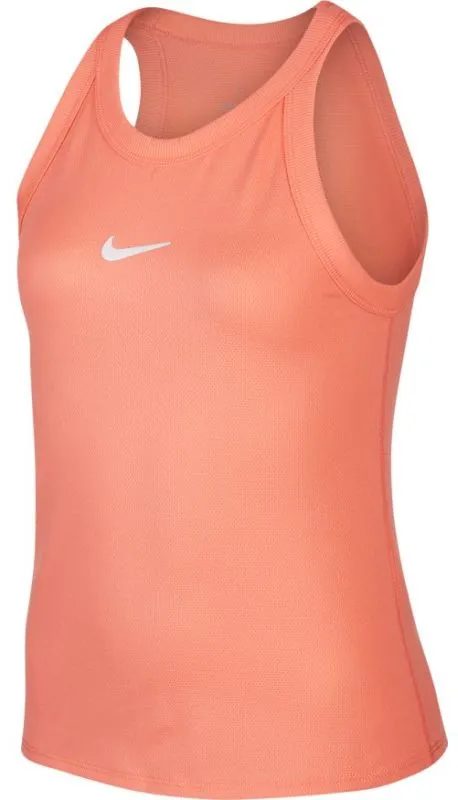 Nike Court Dry Tank - sunblush/white