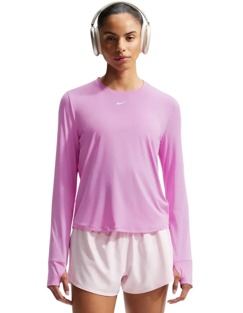 Nike One Classic Dri-Fit Long-Sleeve - light magenta/white