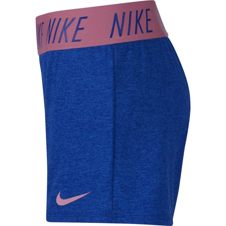 Nike Girls Dry Training Shorts - hyper blue/heather/magic flamingo