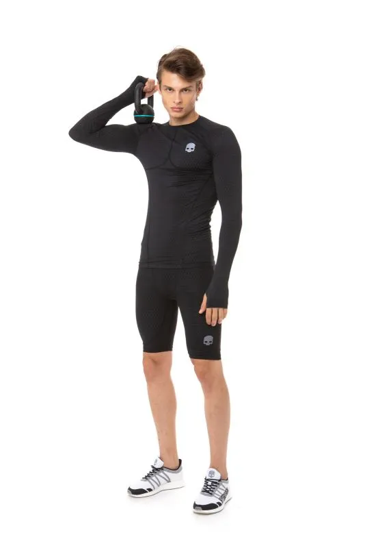 hydrogen-printed-second-skin-tee-ls-man-black-5 Hydrogen Printed Second Skin Tee LS Man - black