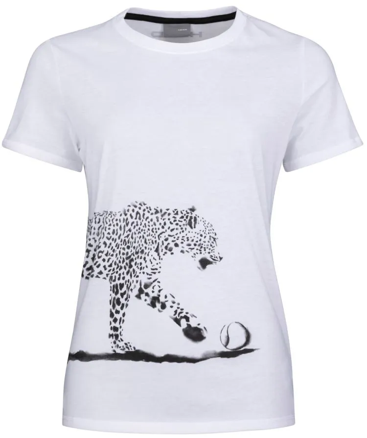 Head Leopard T-Shirt W - white