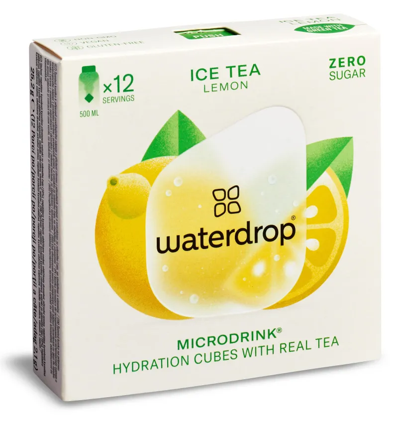 Waterdrop Microdrink Hydration Cubes 12P - ice tea lemon Waterdrop Microdrink Hydration Cubes 12P - ice tea lemon
