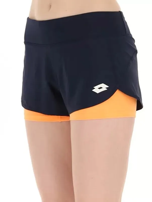 Lotto Top W IV Short - navy blue/orange beat