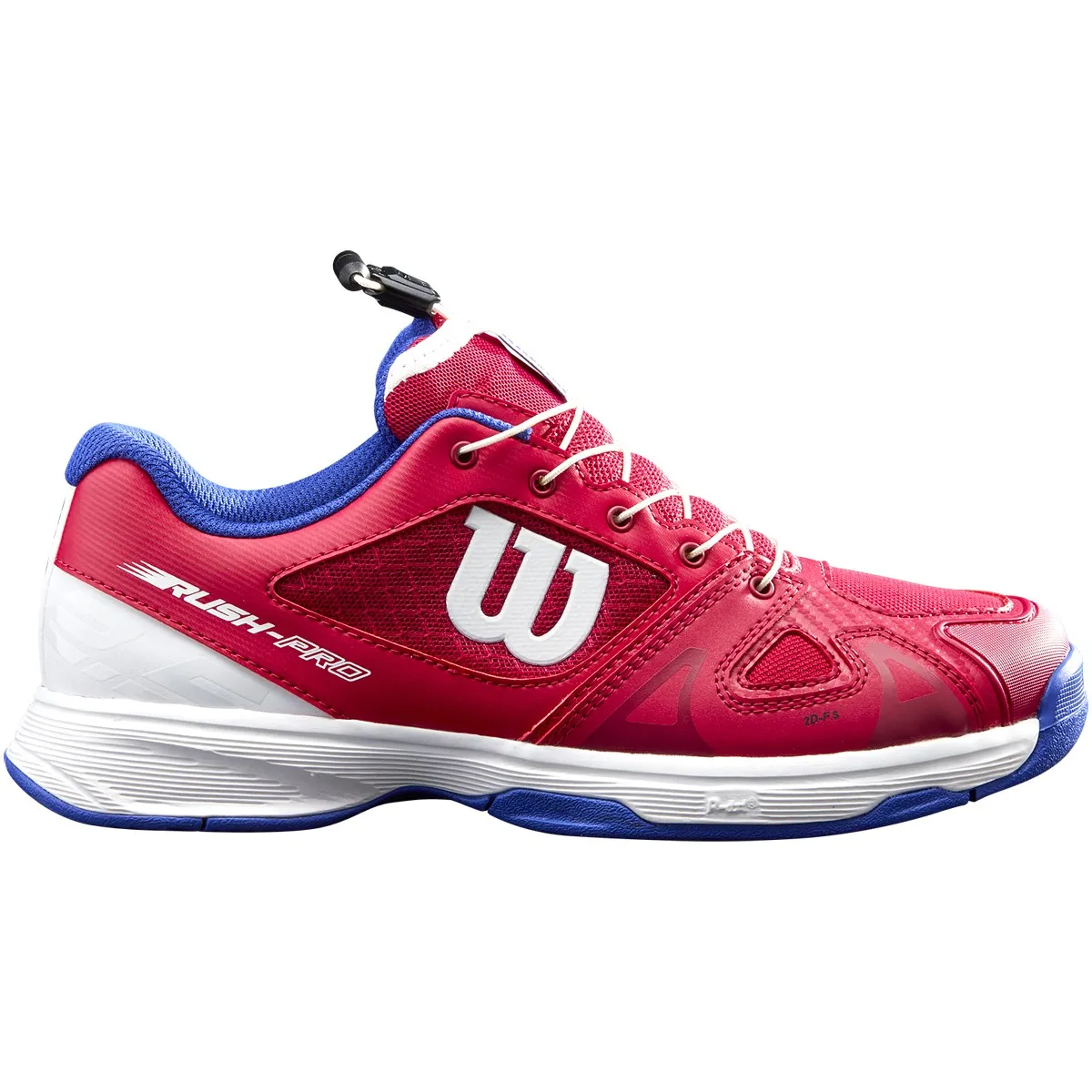 Wilson Rush Pro Junior QL - sangria/white/clematis blue