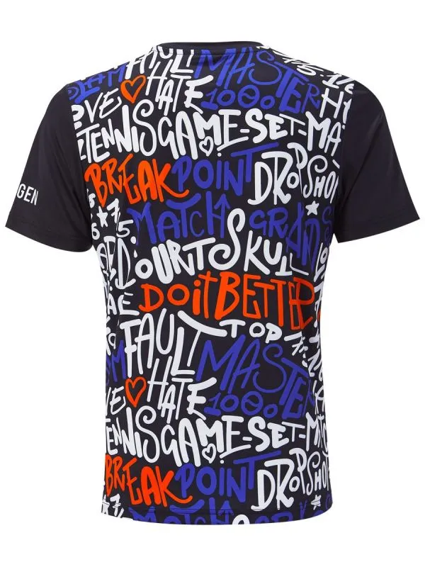 Hydrogen Graffiti Tech Tee Man - black