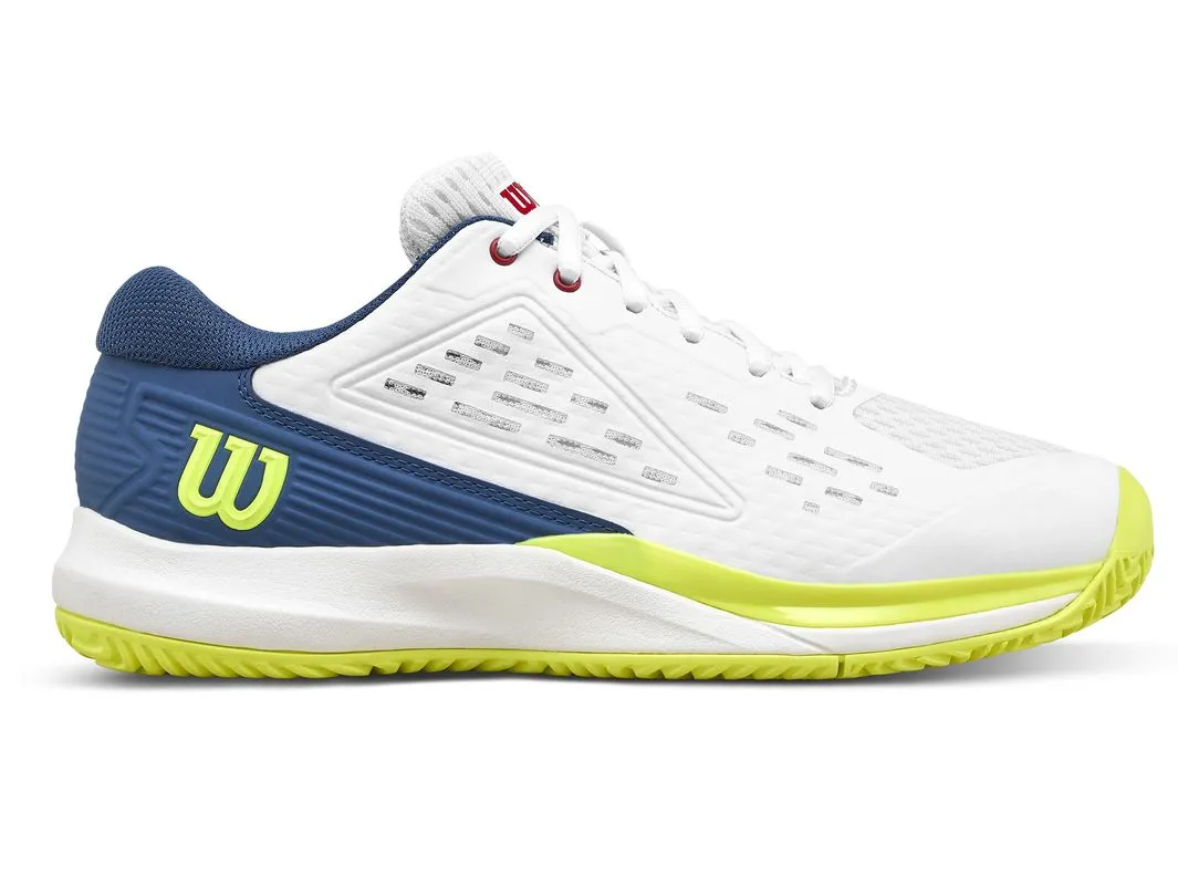 Wilson Rush Pro Ace JR - snow white/snow white/ensign blue
