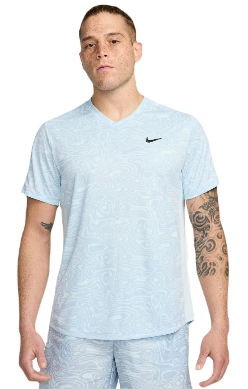 Nike Court Victory Top - glacier blue/glacier blue/black Nike Court Victory Top - glacier blue/glacier blue/black