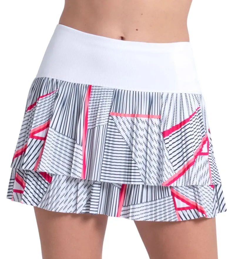 Lucky in Love Geo Glow Pleated - white Lucky in Love Geo Glow Pleated - white