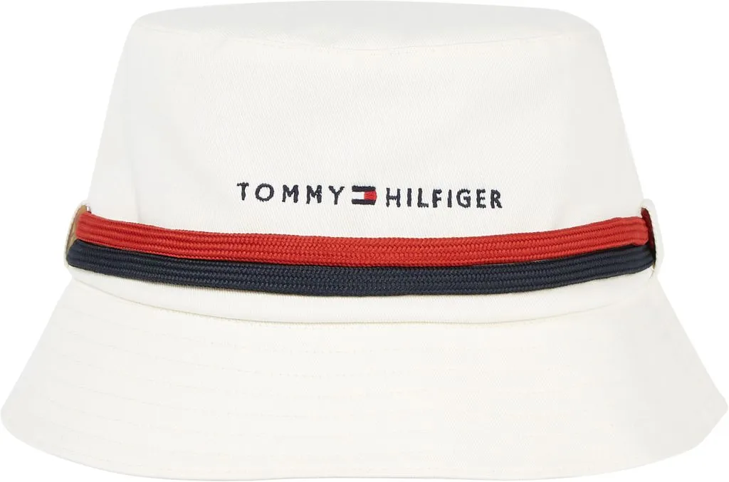 Tommy Hilfiger Established Tape Bucket Man - white Tommy Hilfiger Established Tape Bucket Man - white