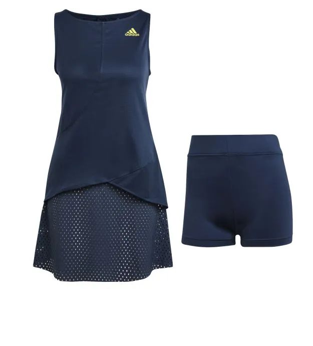 Adidas Heat Ready Primeblue Dress W - crew navy/acid yellow