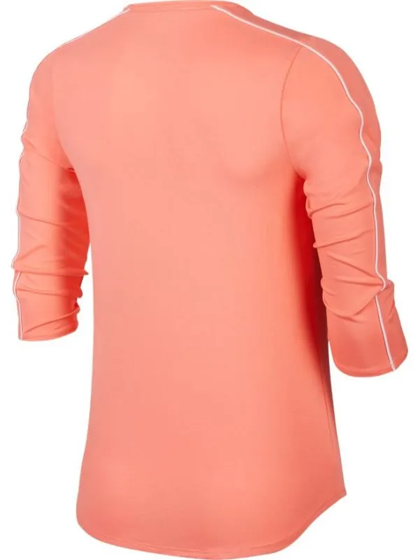 Nike Court Women 3/4 Sleeve Top - sunblush/white/white/white