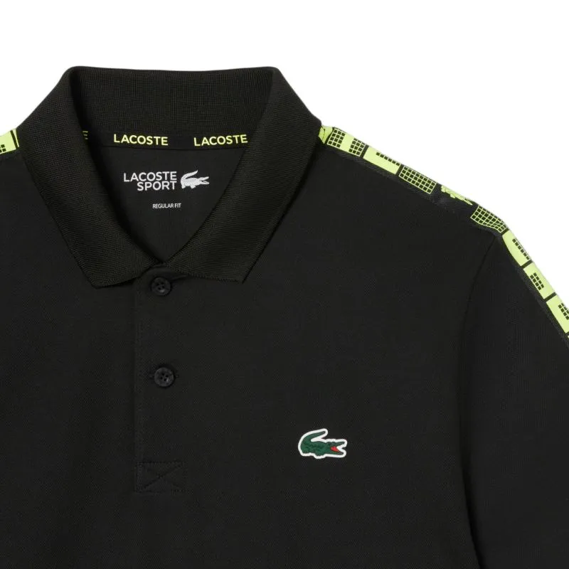 Lacoste Ultra Dry Branded Stripe Tennis - black 