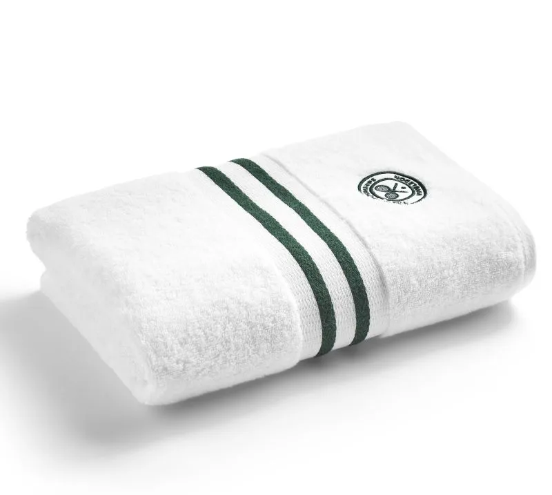 Wimbledon Baseline Towel Set - white/green