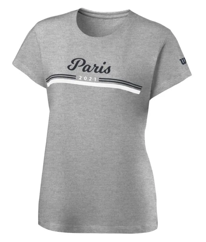 Wilson Paris 2021 Tech Tee W - heather grey