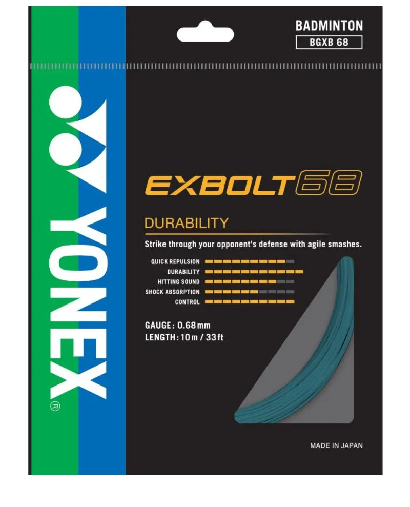 Yonex Exbolt 68 (10 m) - turquoise Yonex Exbolt 68 (10 m) - turquoise