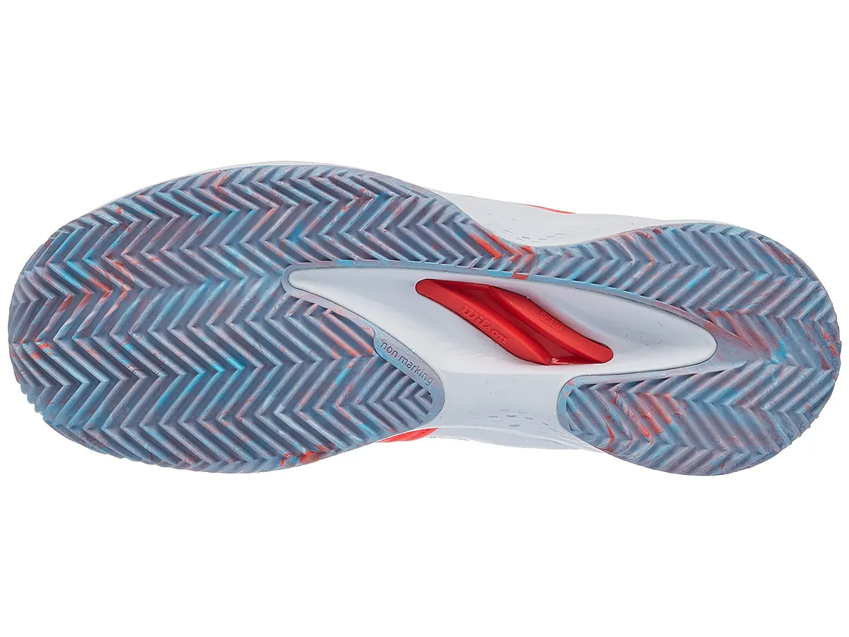 Wilson Kaos 2.0 Clay Court W - fiery coral/white/blue curacao