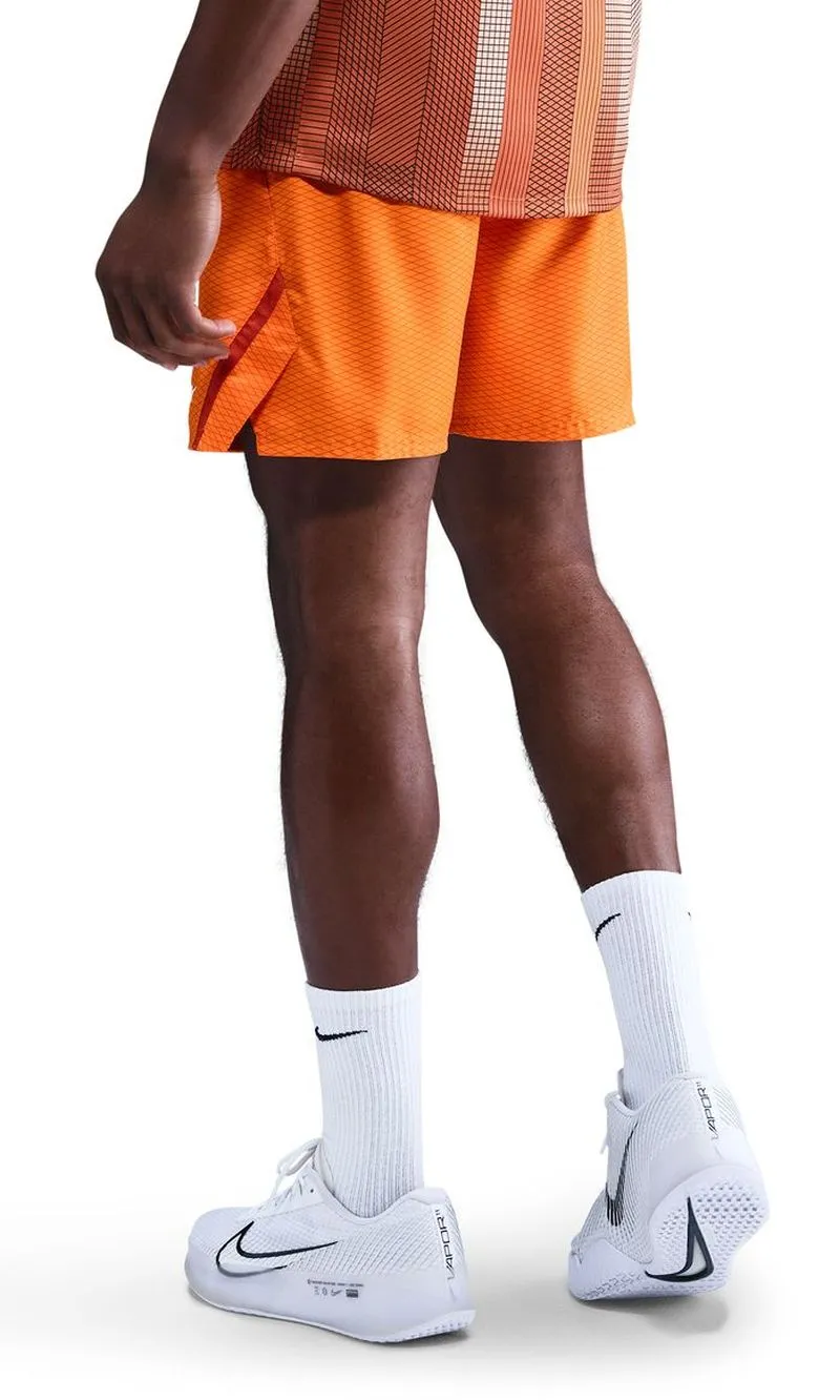 Nike Court Victory Dri-Fit 7in Tennis - bright ceramic/campfire orange/white