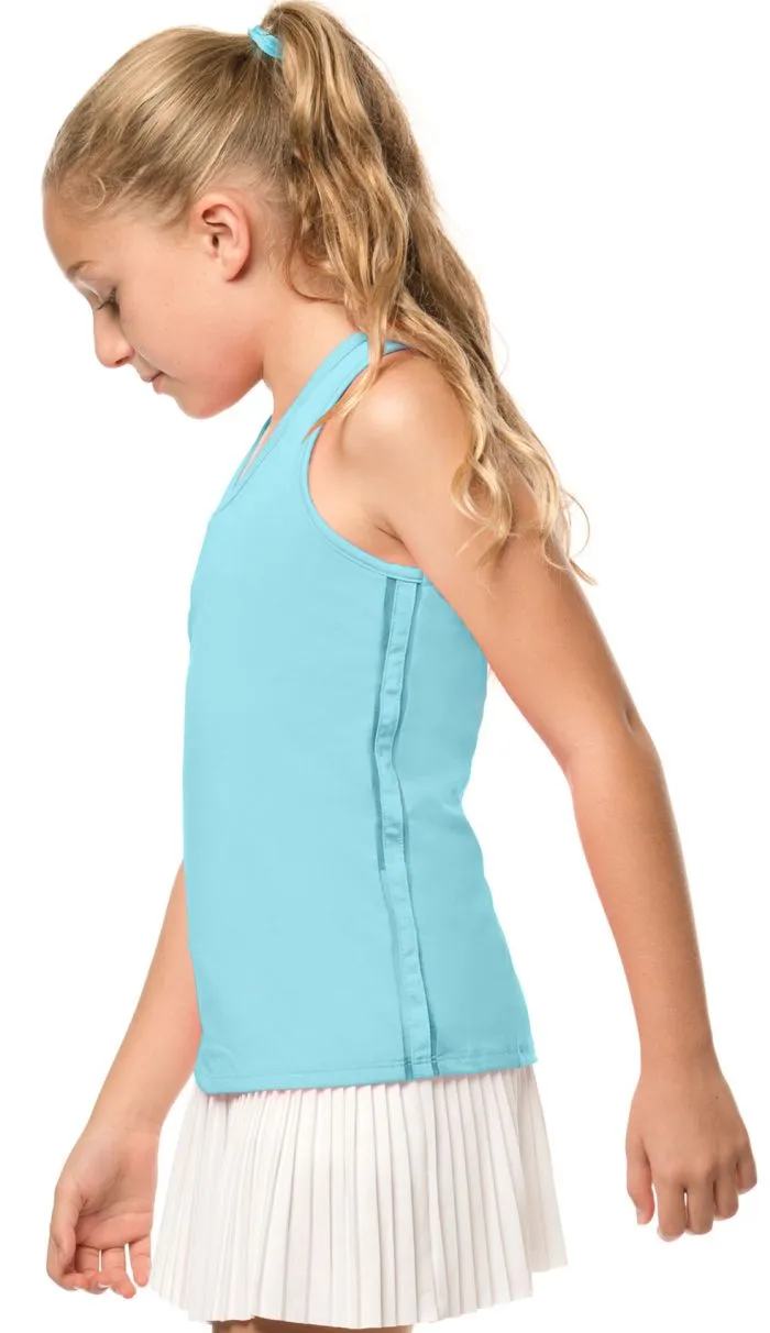 Lucky in Love Core V-Neck Cutout Tank Girls - ocean