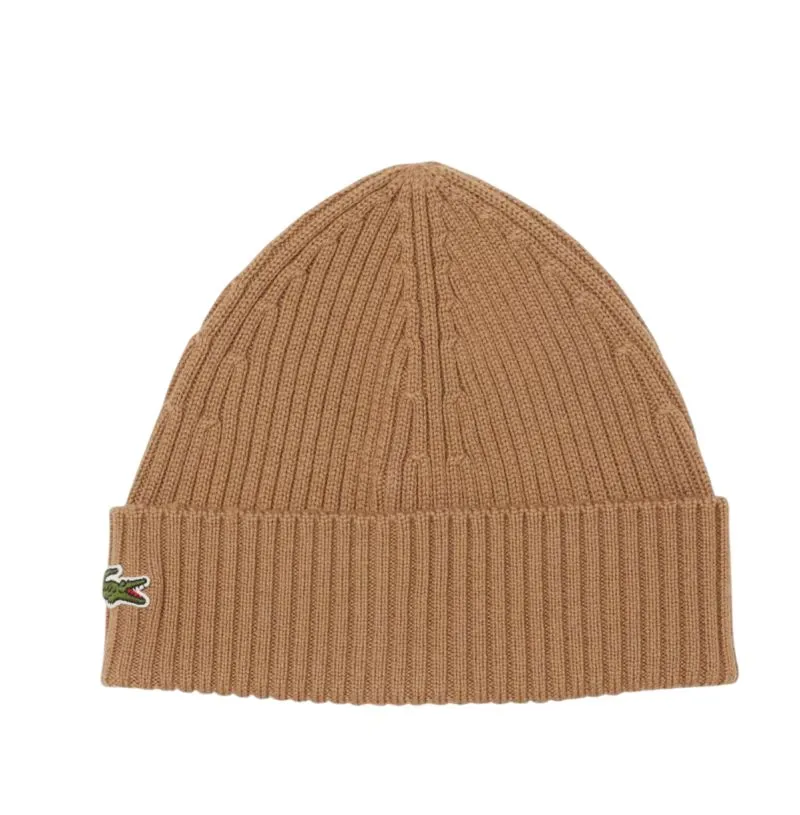 Lacoste Unisex Ribbed Wool - brown