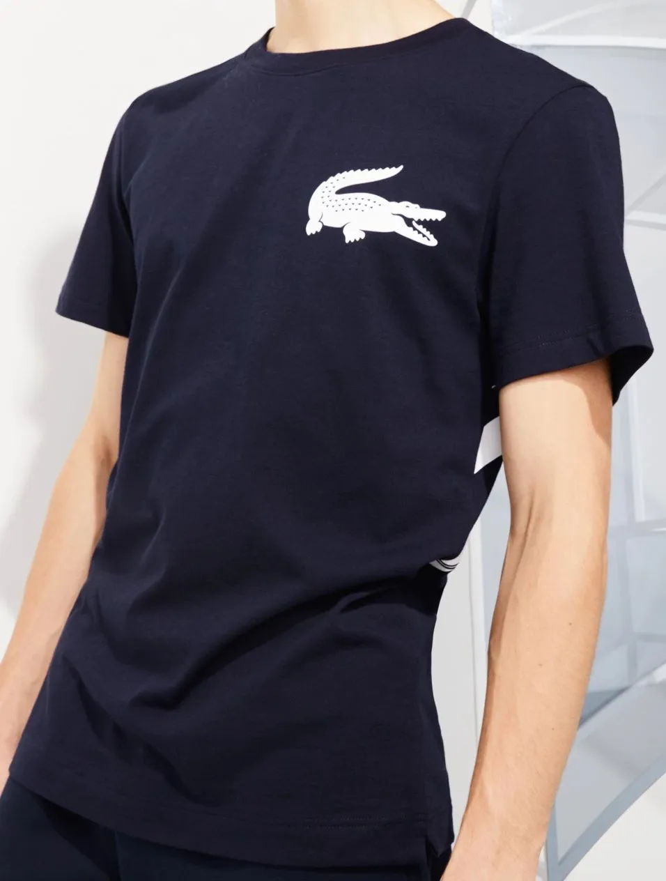 Lacoste T-Shirt Lacoste SPORT x Novak Djokovic - navy blue/white